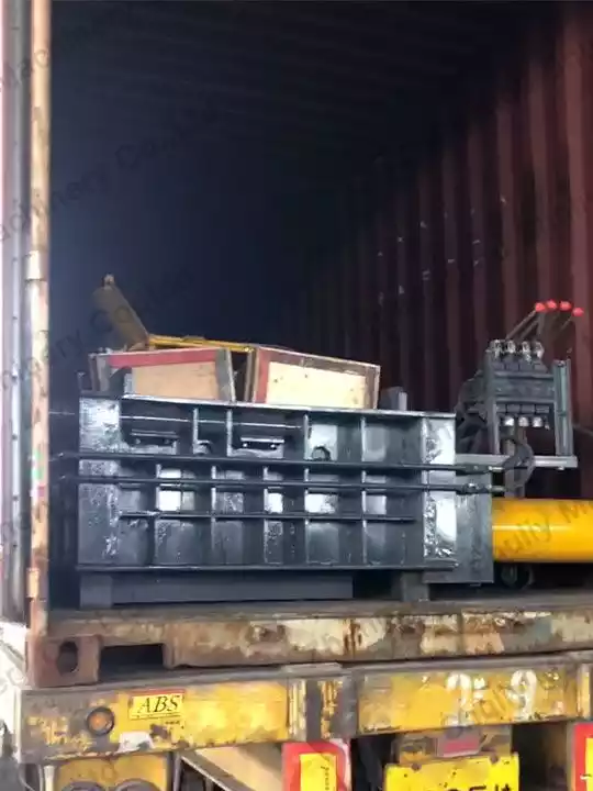 shipment of plastic baler