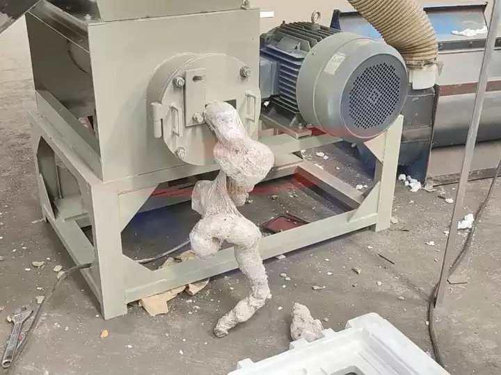 recycle foam by a EPS densifier