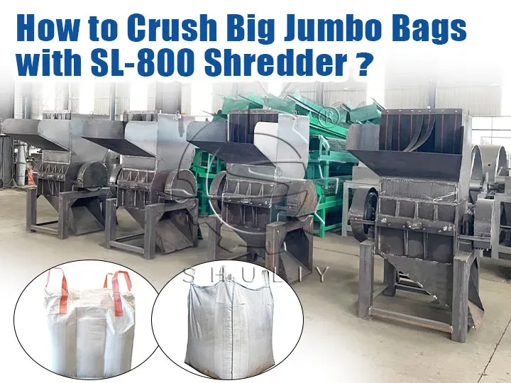 PP White Jumbo Bag Recycling and Crushing