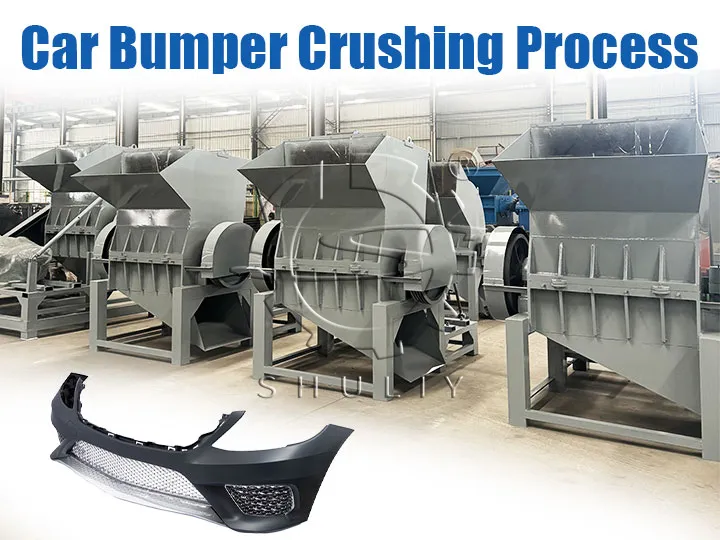 car bumper recycling and crushing