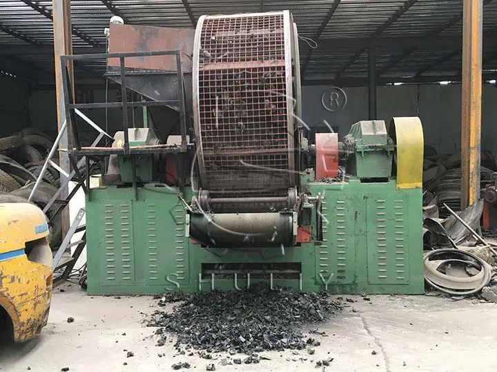 máquina trituradora de pneus para borracha
