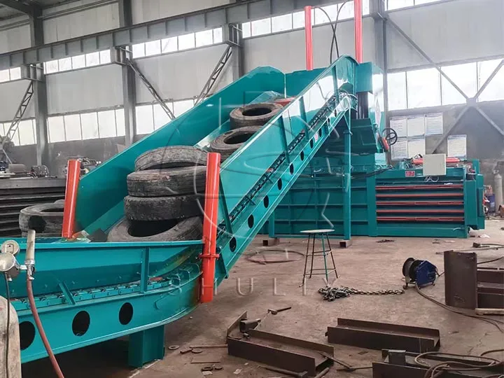 Horizontal Waste Tire Baler
